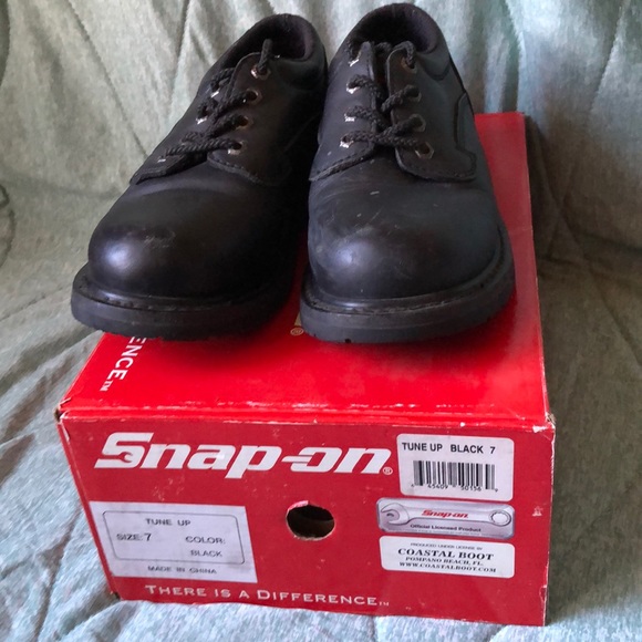 snap on steel toe work boots